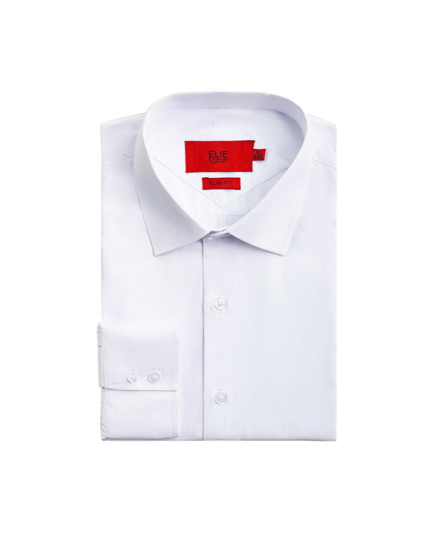 Рубашка Elie Balleh White Slim Fit Swirl Print Button-Down Shirt для мальчиков, цвет: Белый — фото 2