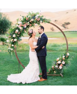 Wooden Wedding Arch Solid Wood Arbor Backdrop Stand for Wedding Ceremony