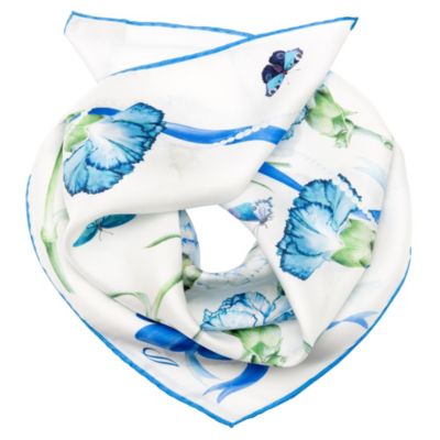 Dianthus - Silk Bandana for Women