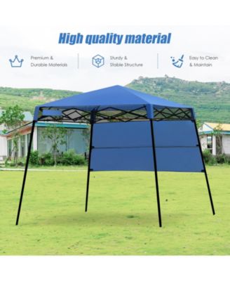 7 x 7 Feet Pop-up Canopy Tent with Carry Bag and 4 Stakes