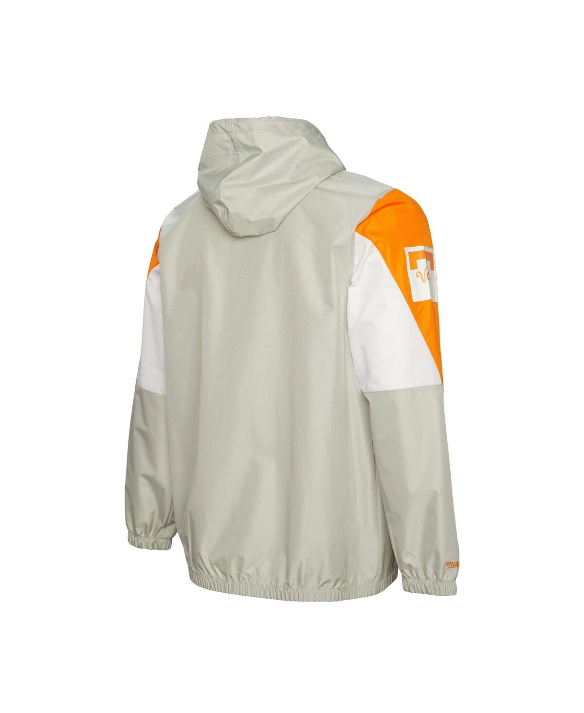 Mitchell & Ness Men's Gray Tennessee Volunteers Throw It Back Full-zip Windbreaker Jacket