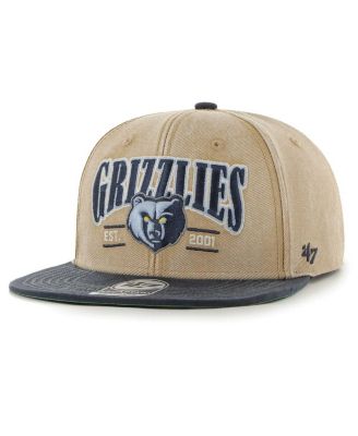 '47 Brand - Men's Khaki/Navy Memphis Grizzlies Chilmark Captain Snapback Hat