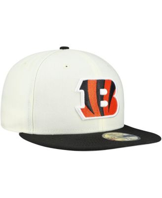 Men's Cream/Black Cincinnati Bengals Main 59FIFTY Fitted Hat