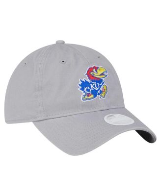 Women's Gray Kansas Jayhawks Logo 9TWENTY Adjustable Hat