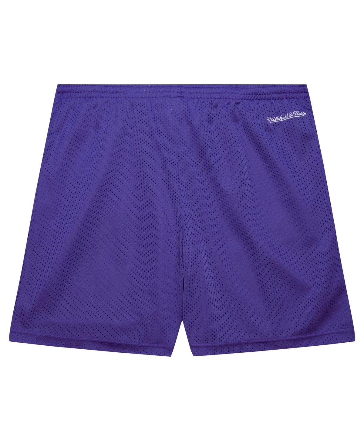 Mitchell & Ness Men's Purple Milwaukee Bucks Hardwood Classics Gameday Mesh Shorts