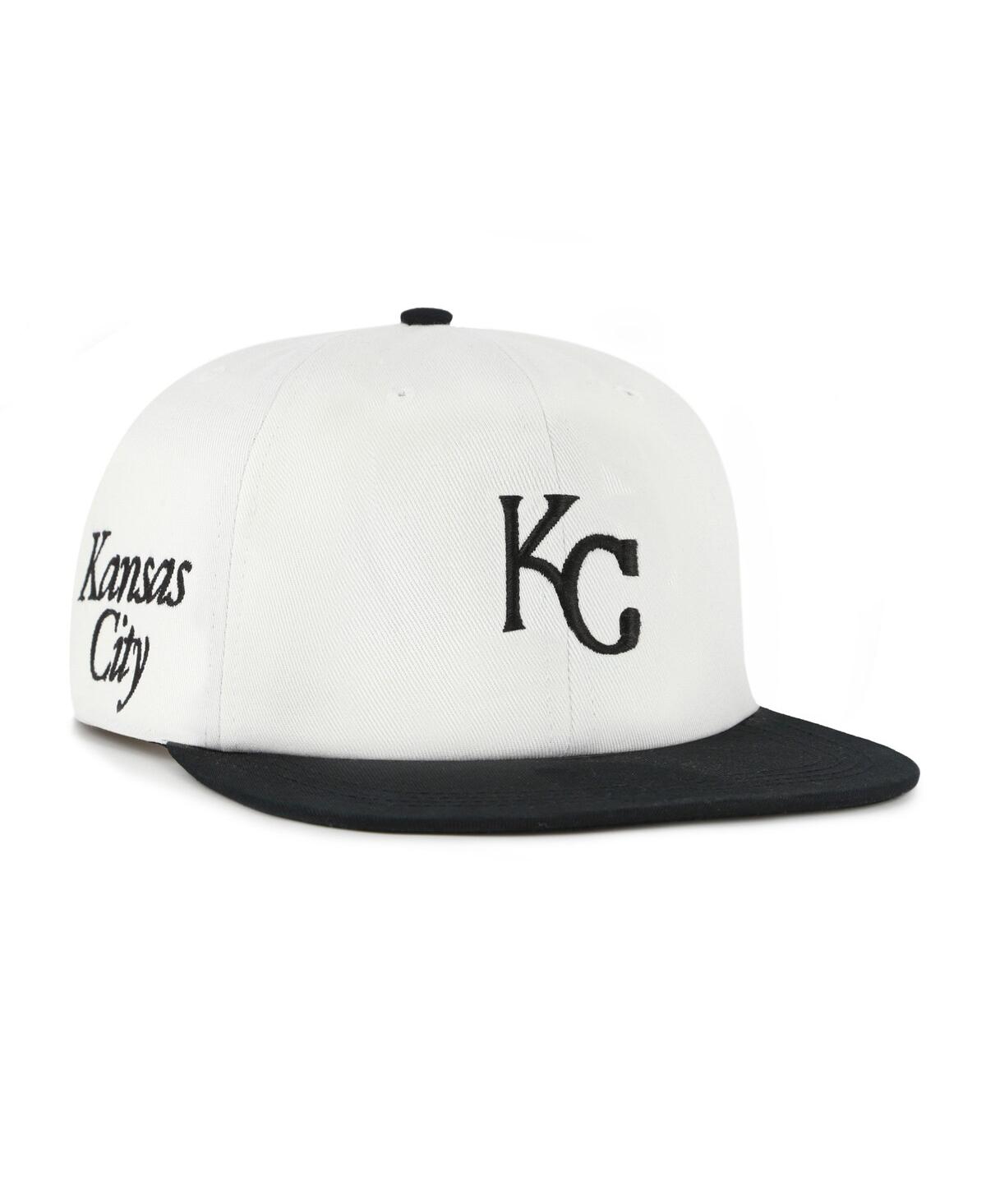 47 Brand Women's White/black Kansas City Royals Foundation Captain Snapback Hat