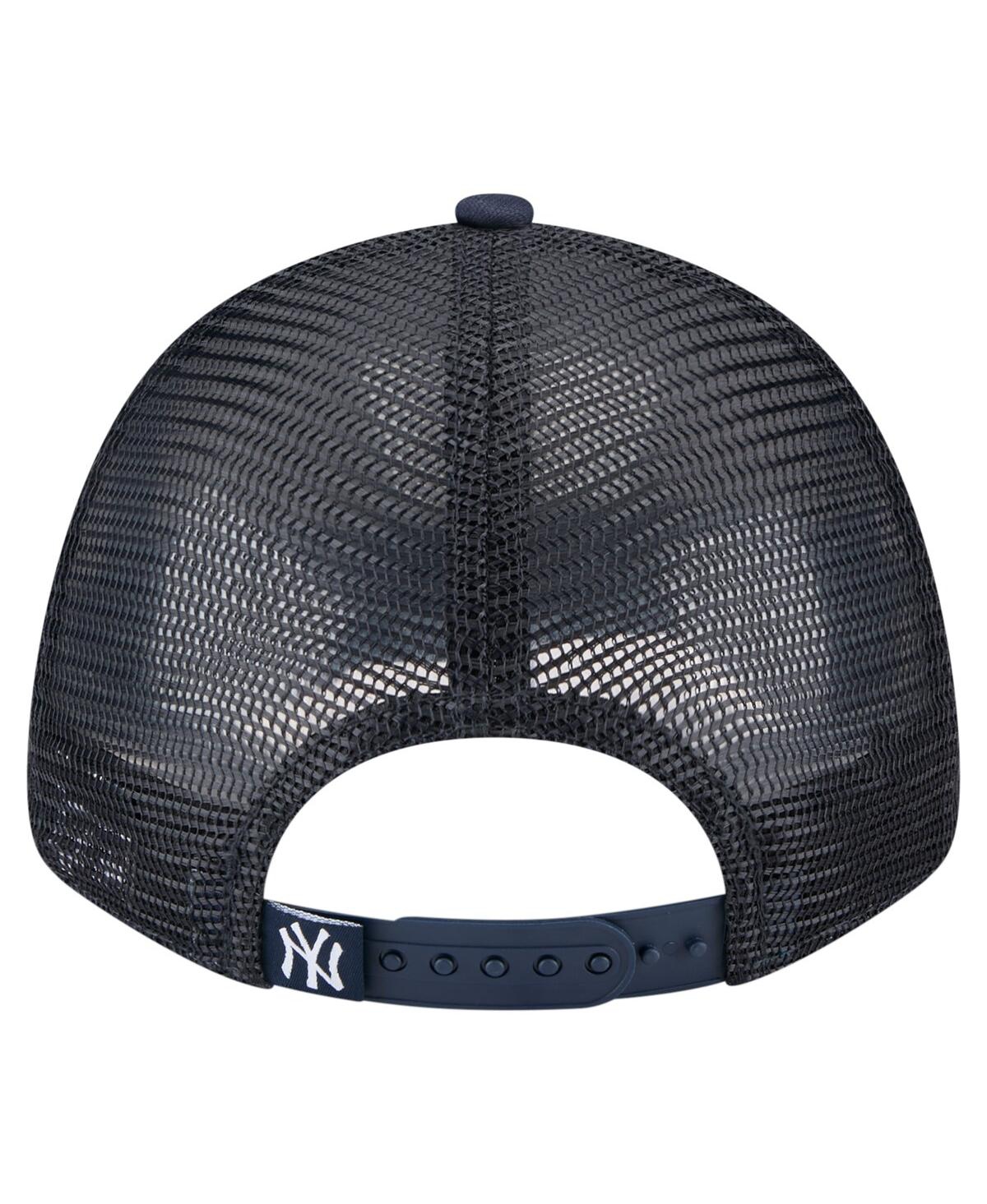 New Era Toddler White/navy New York Yankees Painted A-frame 9forty Trucker Adjustable Hat
