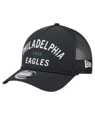 New Era - Men's Black Philadelphia Eagles Active Minimalist M-Crown A-Frame 9FORTY Adjustable Hat