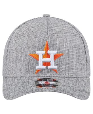 Men's Gray Houston Astros Cotton Weave M-Crown A-Frame 9FORTY Adjustable Hat