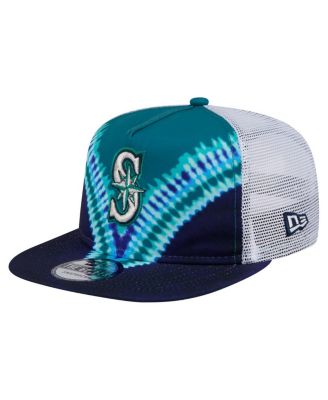 New Era - Men's  Seattle Mariners Tie-Dye Golfer Trucker Adjustable Hat