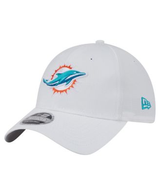 New Era - Men's White Miami Dolphins Active Ripstop 9TWENTY Stretch snap Hat