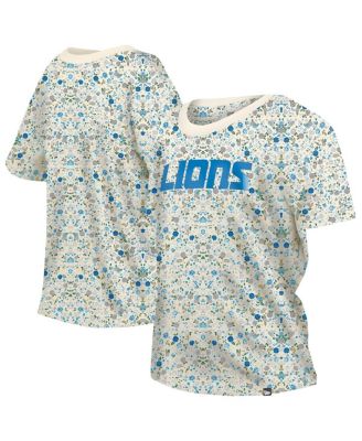 New Era - Women's Cream Detroit Lions Glam Game Floral T-Shirt