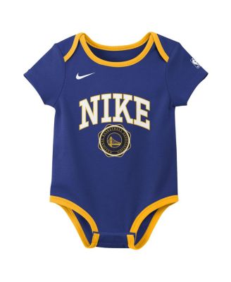 Baby Boys and Girls 2-Pack Royal/Black Golden State Warriors Just Do It Bodysuit Set