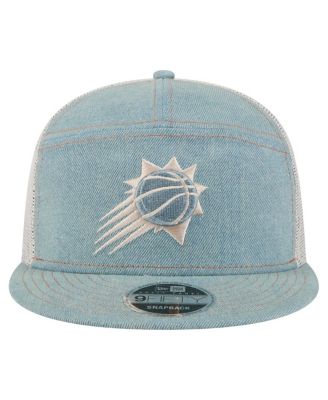 Men's Phoenix Suns Adventure Denim Split Panel 9FIFTY Snapback Trucker Hat