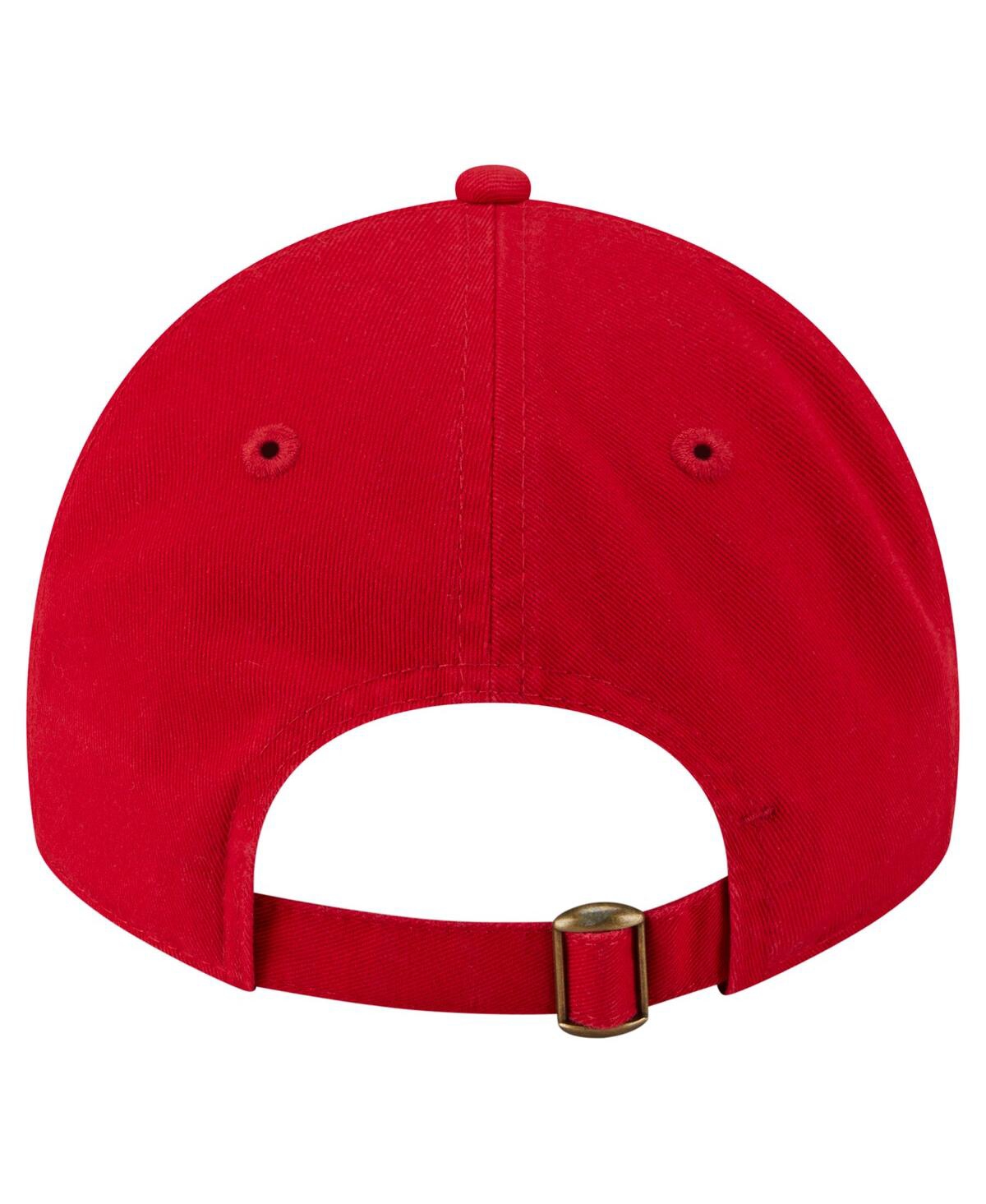 NEW ERA WOMEN'S RED PHILADELPHIA PHILLIES PREPPY TEAM 9TWENTY ADJUSTABLE HAT 