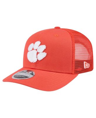New Era - Men's Orange Clemson Tigers Primary 9SEVENTY Trucker Stretch snap Hat