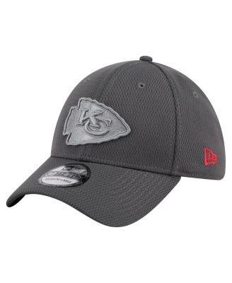 New Era - Men's Graphite Kansas City Chiefs Main 39THIRTY Flex Hat