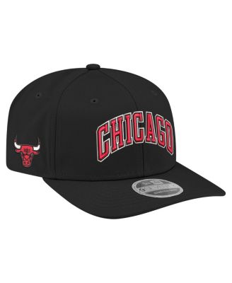 New Era - Men's  Black Chicago Bulls Statement Edition Jersey Hook 9SEVENTY Stretch-Snap Hat