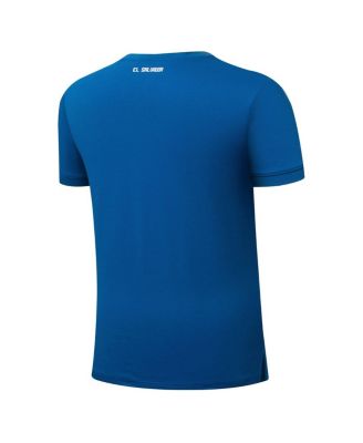 Men's Blue El Salvador National Team Crew Neck Polo Shirt