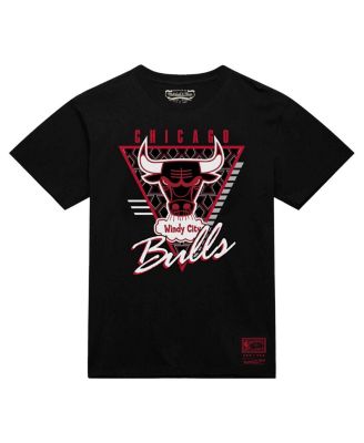 Men's Black Chicago Bulls Worldwide Collection Tri-Logo T-Shirt