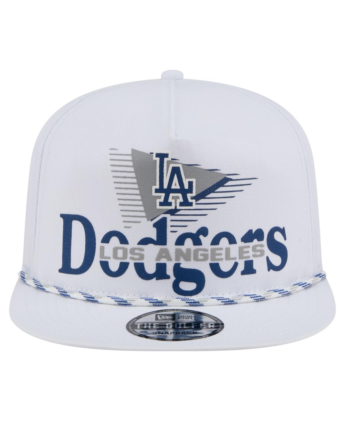 New Era Men's White Los Angeles Dodgers Collide Golfer Snapback Hat