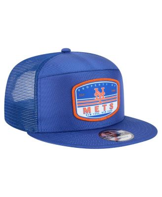 Men's Royal New York Mets Split Panel 9FIFTY Trucker Snapback Hat