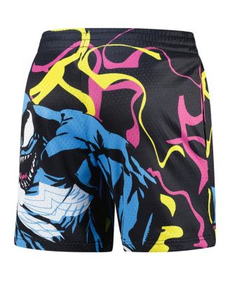 Men's Black Venom Big Print Mesh Shorts