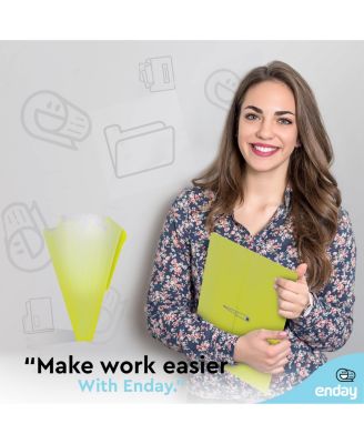 Accordion File Organizer Blue, 7 Pocket Expanding File and Cover Folder with Labels, Plastic Portable Desktop Letter A4 Paper, 1 Pc – by Enday