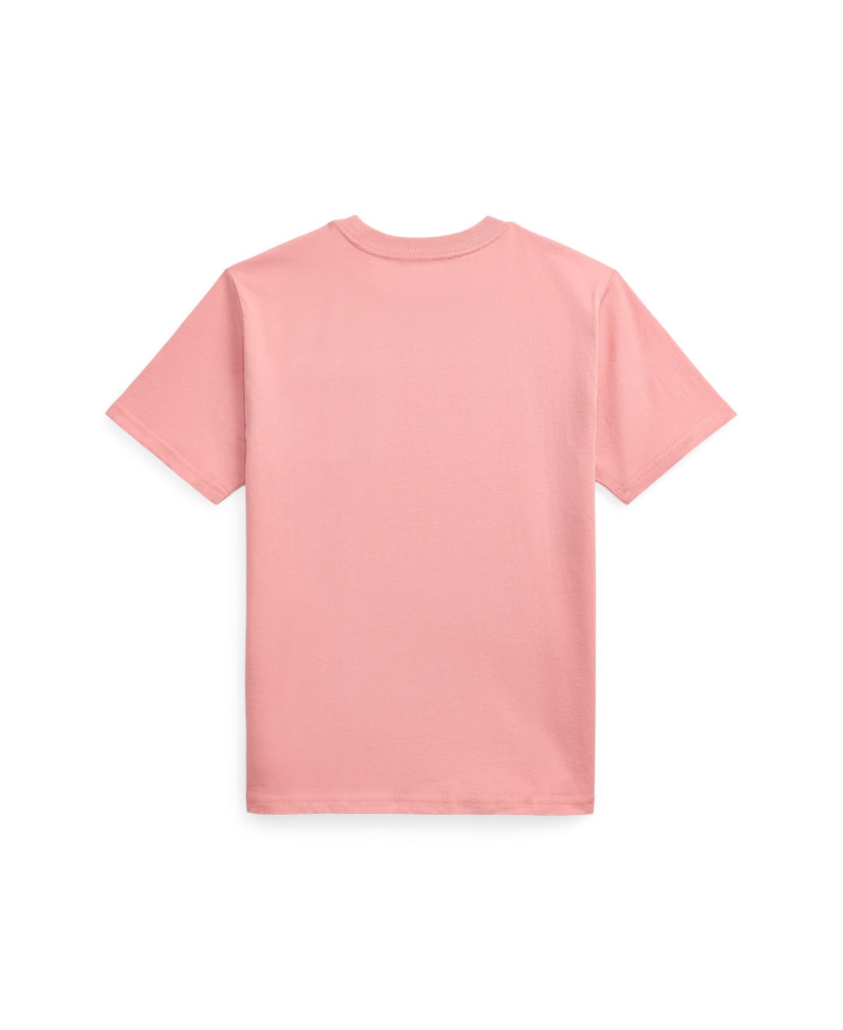 Polo Ralph Lauren Faded Peony/c3357 Brand-embroidery Crewneck Cotton-jersey T-shirt 6-12 Years In Pink