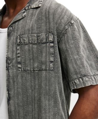 Men's Washed Box Fit Short Sleeve Shirt