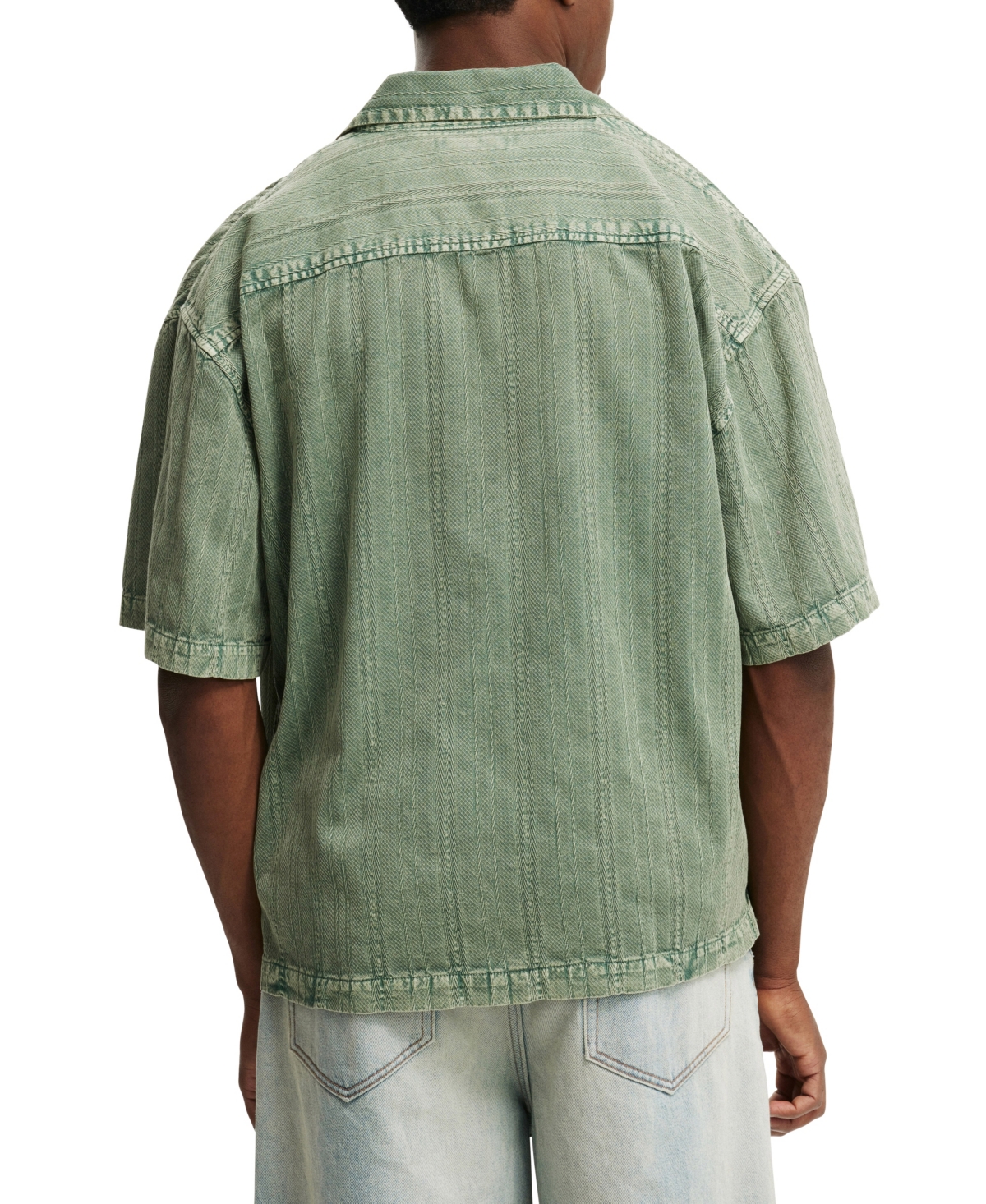 Shop Cotton On Men's Washed Box Fit Short Sleeve Shirt