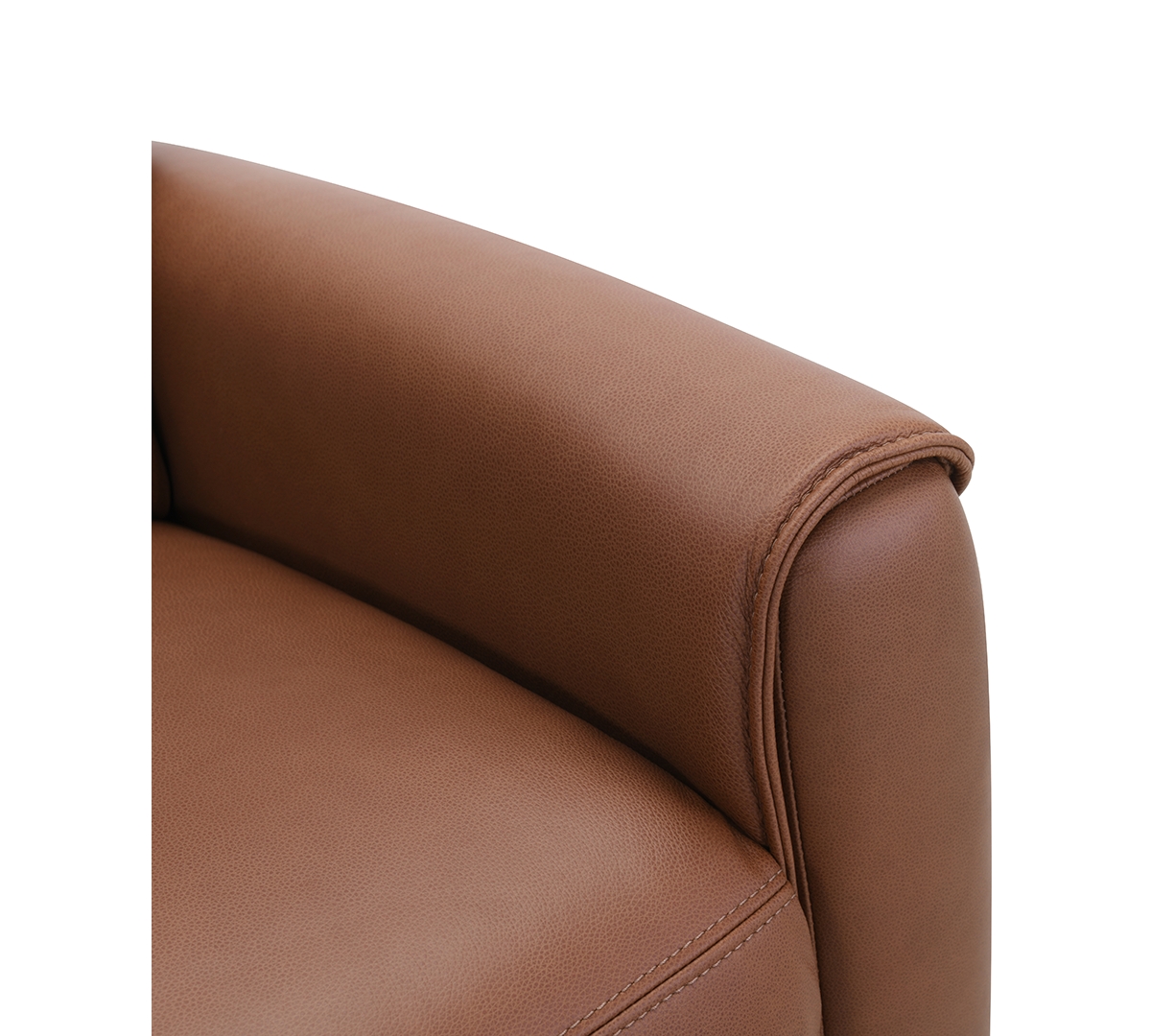 Macy's Ashlinn 35" Pushback Leather Recliner, Exclusively At  In Brown