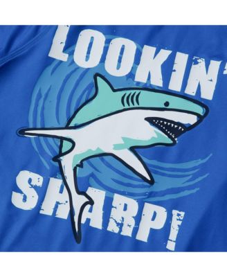 Big Boys Husky Chlorine Resistant Short Sleeve Crew Neck UPF 50 Rash Guard