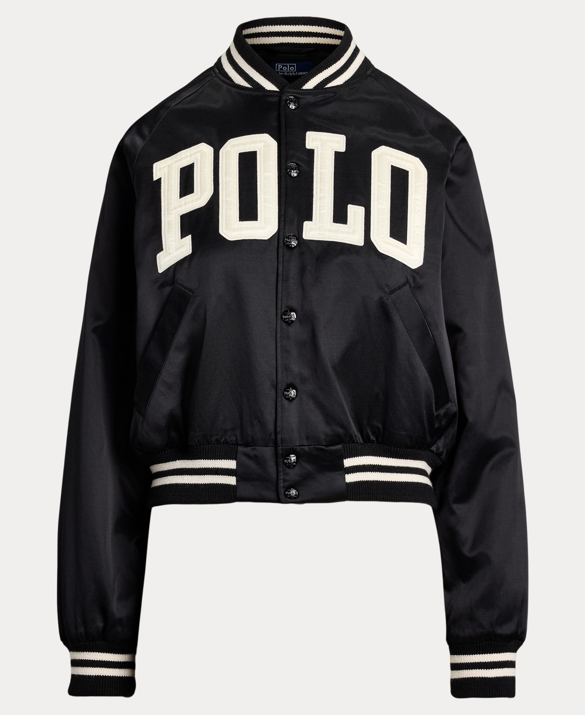 Polo Ralph Lauren Logo Satin Bomber Jacket