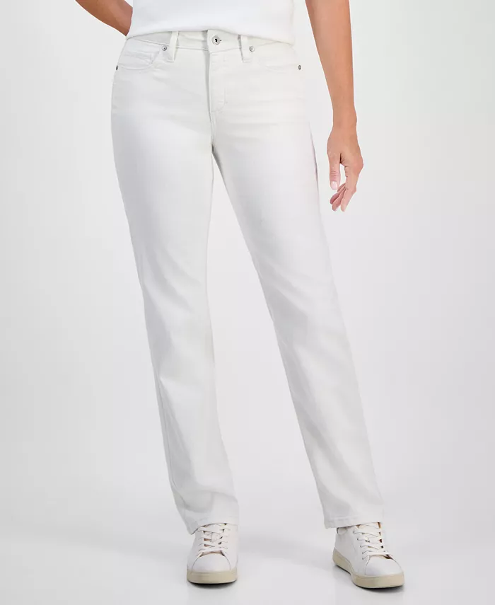 Women's Mid-Rise Straight-Leg Denim Jeans