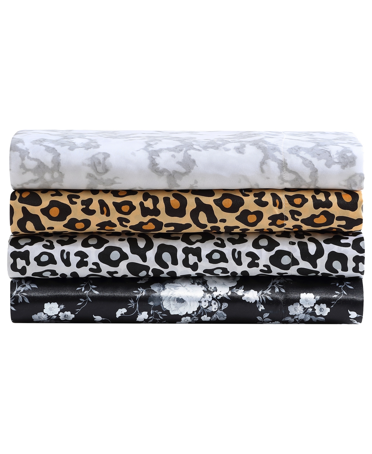 Beatrice Home Fashions Luxurious Satin 4-pc. Sheet Set, Queen In Gray