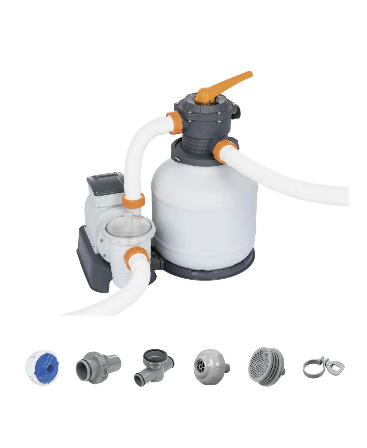 58500E Flowclear 2200 Gallon Sand Filter Pump for Above Ground Pools - White