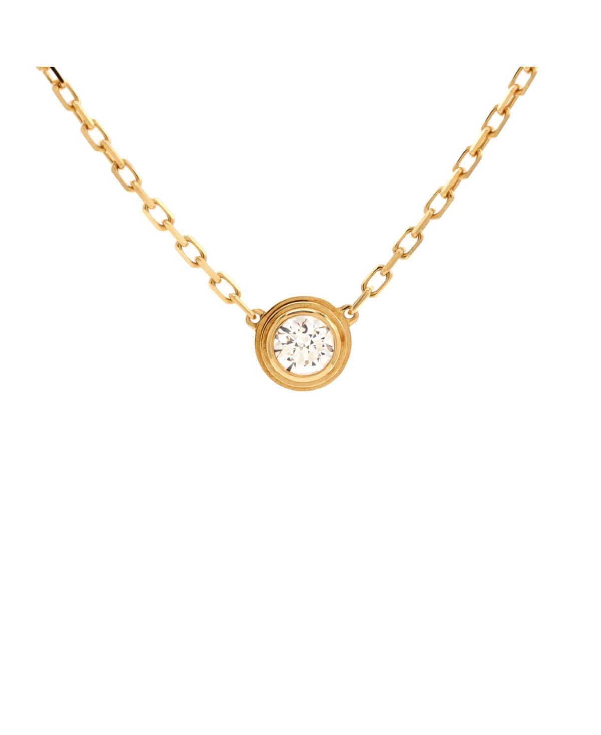 Large D'Amour Pendant Necklace 18K Gold with Diamond - 18k gold
