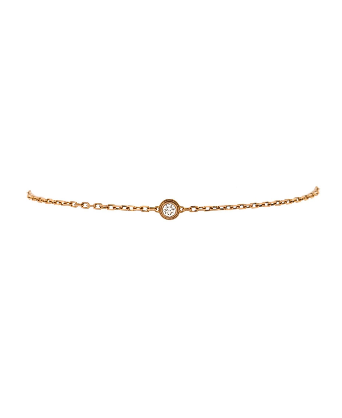 Small D'Amour Bracelet 18K Rose Gold and Diamond - 18k rose gold