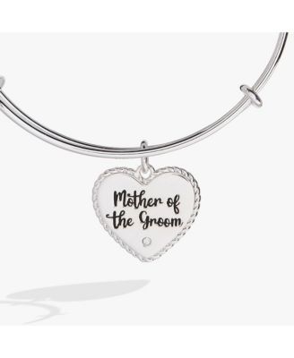 Mother of the Groom Heart Bangle Bracelet