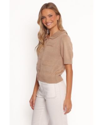 Women's Roman Button Front Cardigan