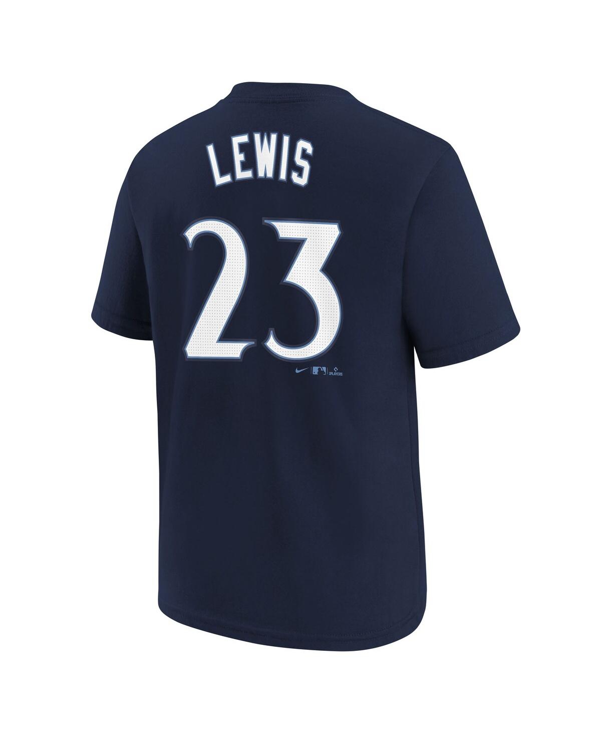 Nike Big Boys And Girls Royce Lewis Navy Minnesota Twins Fuse City Connect Name Number T-shirt