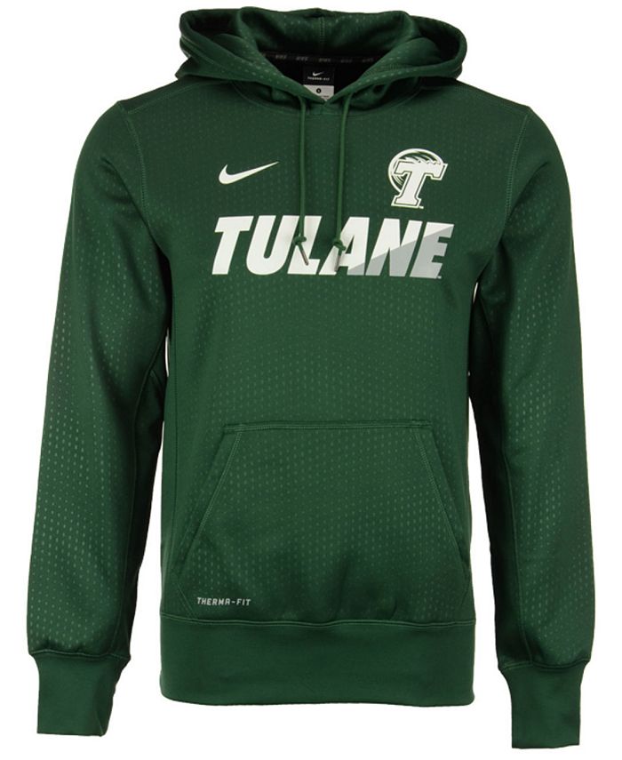 Nike Men's Tulane Green Wave Sideline KO Hoodie - Macy's