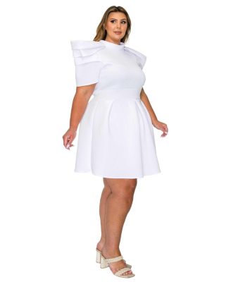 Plus Size Karina Neoprene Flare Dress