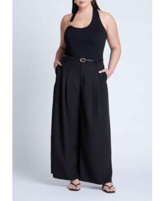 Women's Plus Size Asym Halter With Hardware Detail