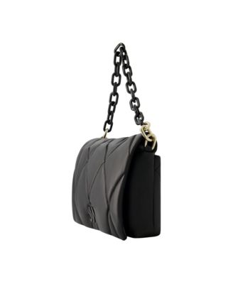 Quilted Chain Shoulder Bag with JW Logo