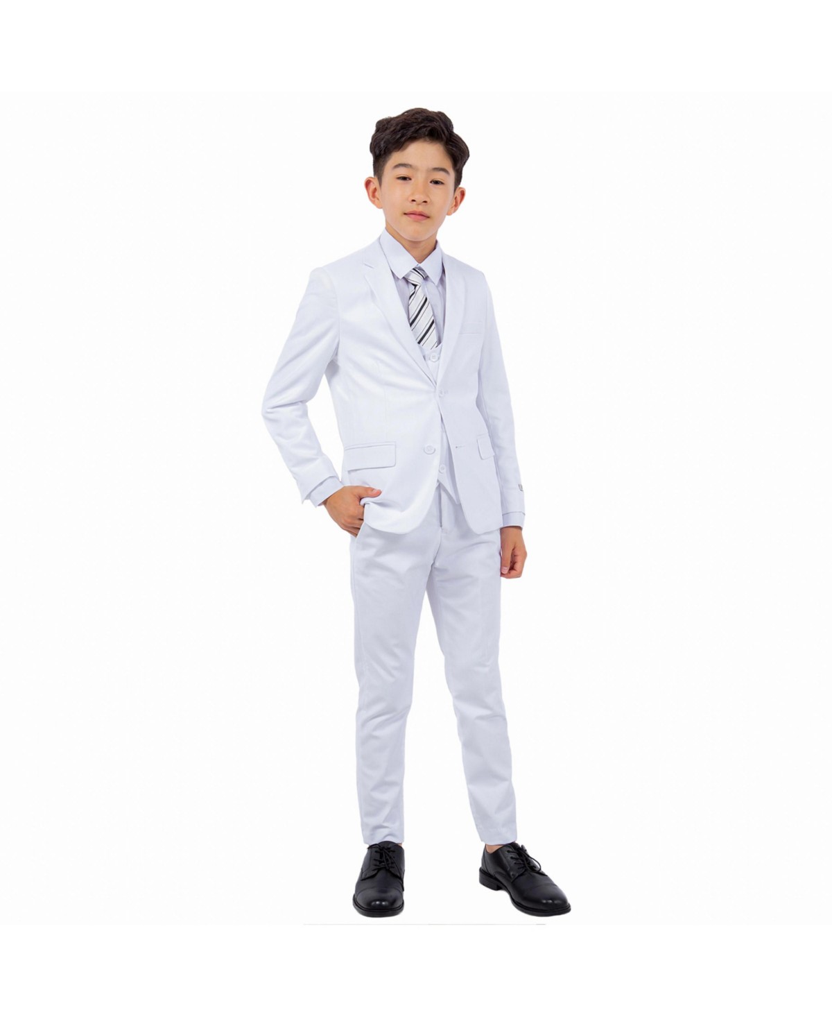 Детские Stacy Adams Big Boys White 5 PC Suits — фото 1