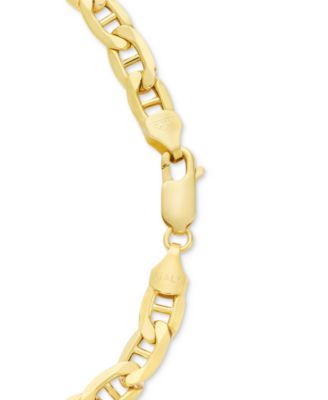 Lightweight Polished Mariner Link 22" Chain Necklace (5.5MM) in 14k Gold 