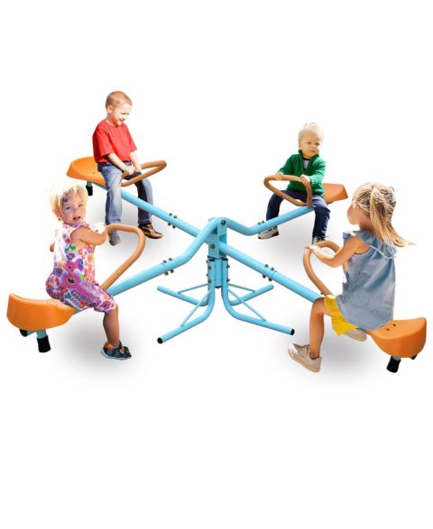 Детская игрушка Flynama 4-Seat Spinning Seesaw with Swivel Teeter Totter Motion, Ages 3-8