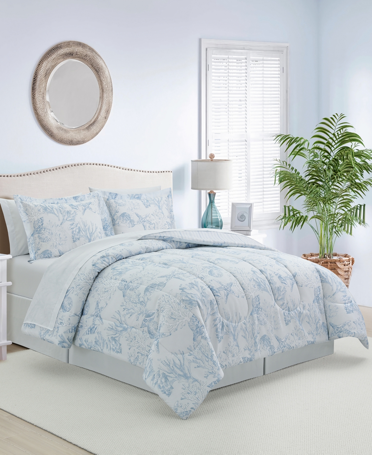 Sunham Coastal Coral 8-pc. Comforter Sets